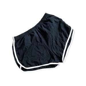 URATOT Sport Shorts Black & White Trim Size L